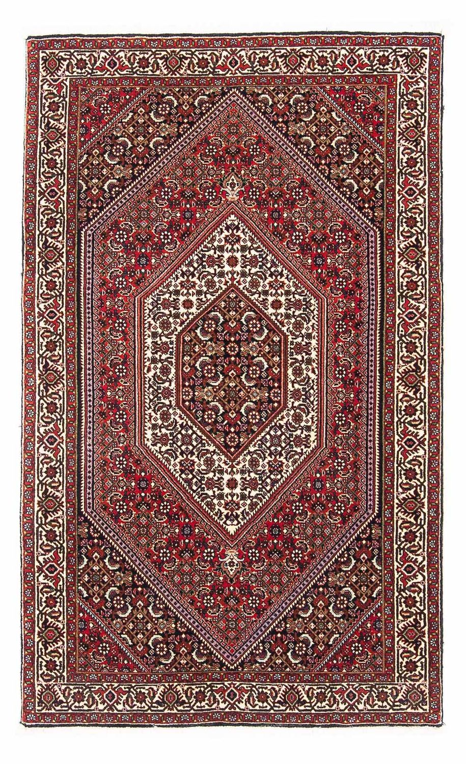 Alfombra persa - Bidjar - 160 x 90 cm - rojo