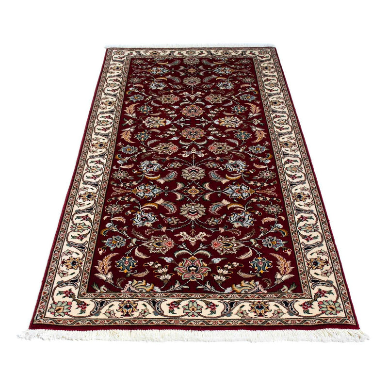 Alfombra de pasillo Alfombra Persa - Tabriz - Real - 197 x 87 cm - rojo oscuro