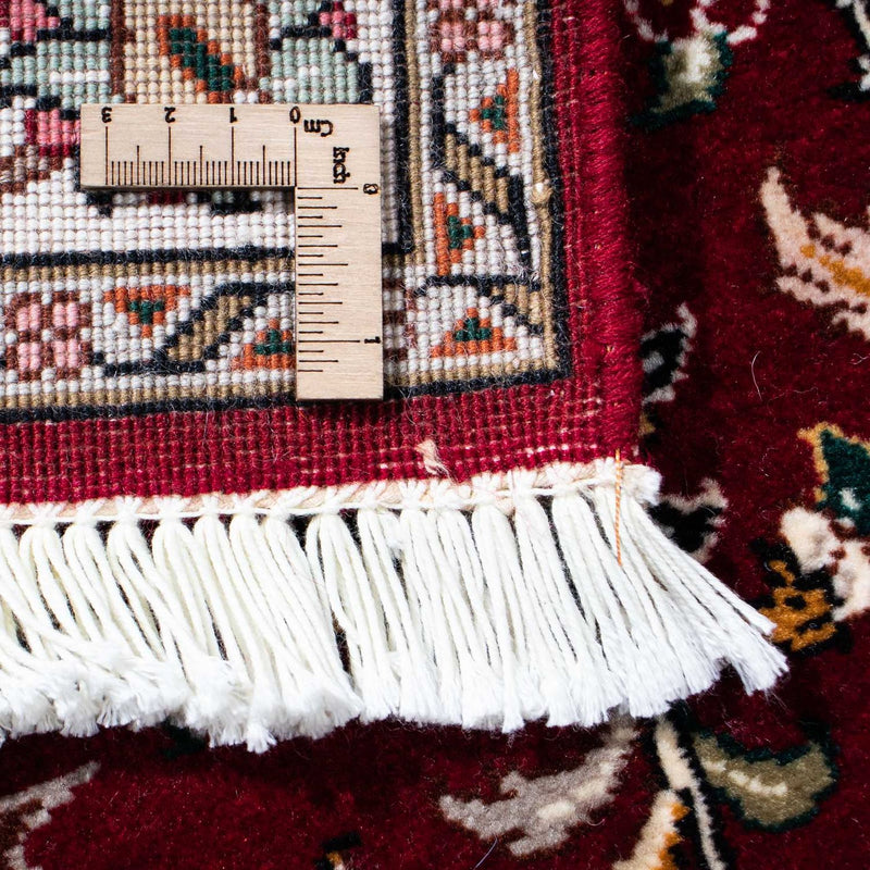 Alfombra de pasillo Alfombra Persa - Tabriz - Real - 197 x 87 cm - rojo oscuro