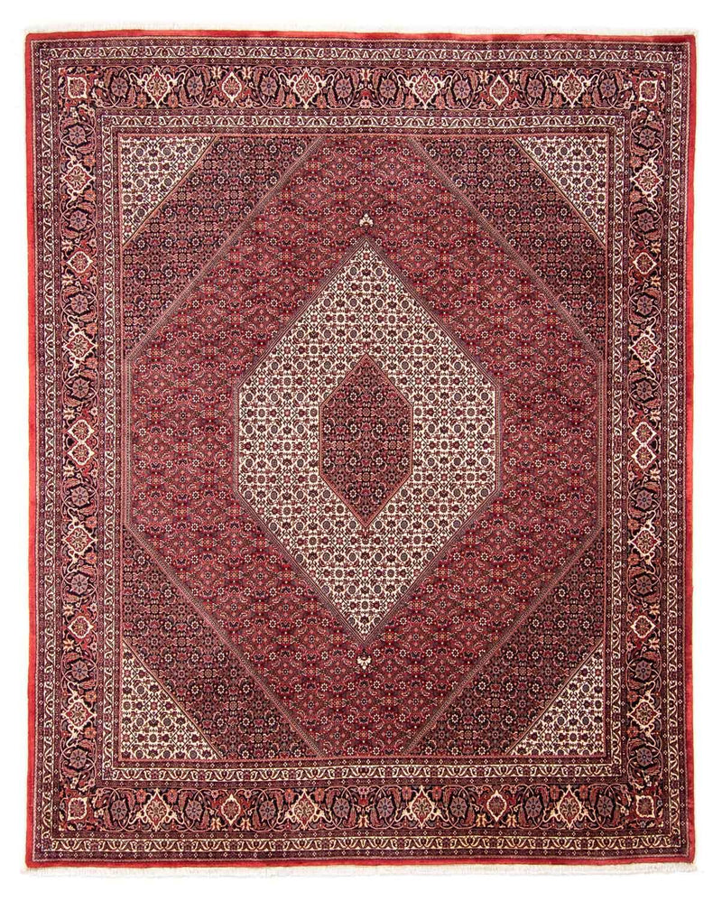 Alfombra persa - Bidjar - 314 x 253 cm - rojo oscuro