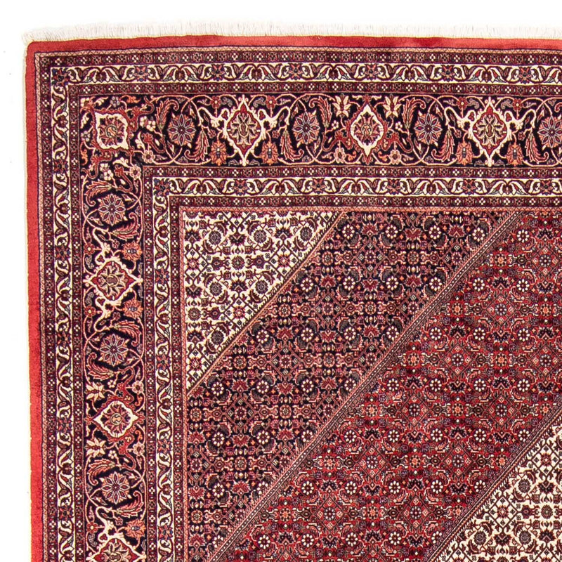 Alfombra persa - Bidjar - 314 x 253 cm - rojo oscuro