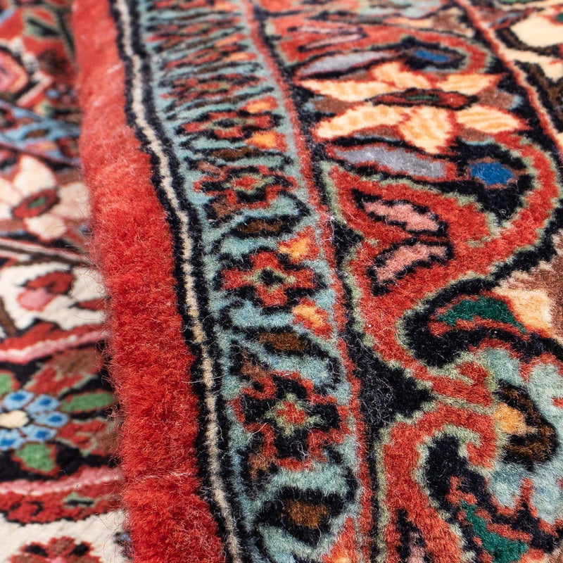 Alfombra persa - Bidjar - 308 x 254 cm - rojo oscuro