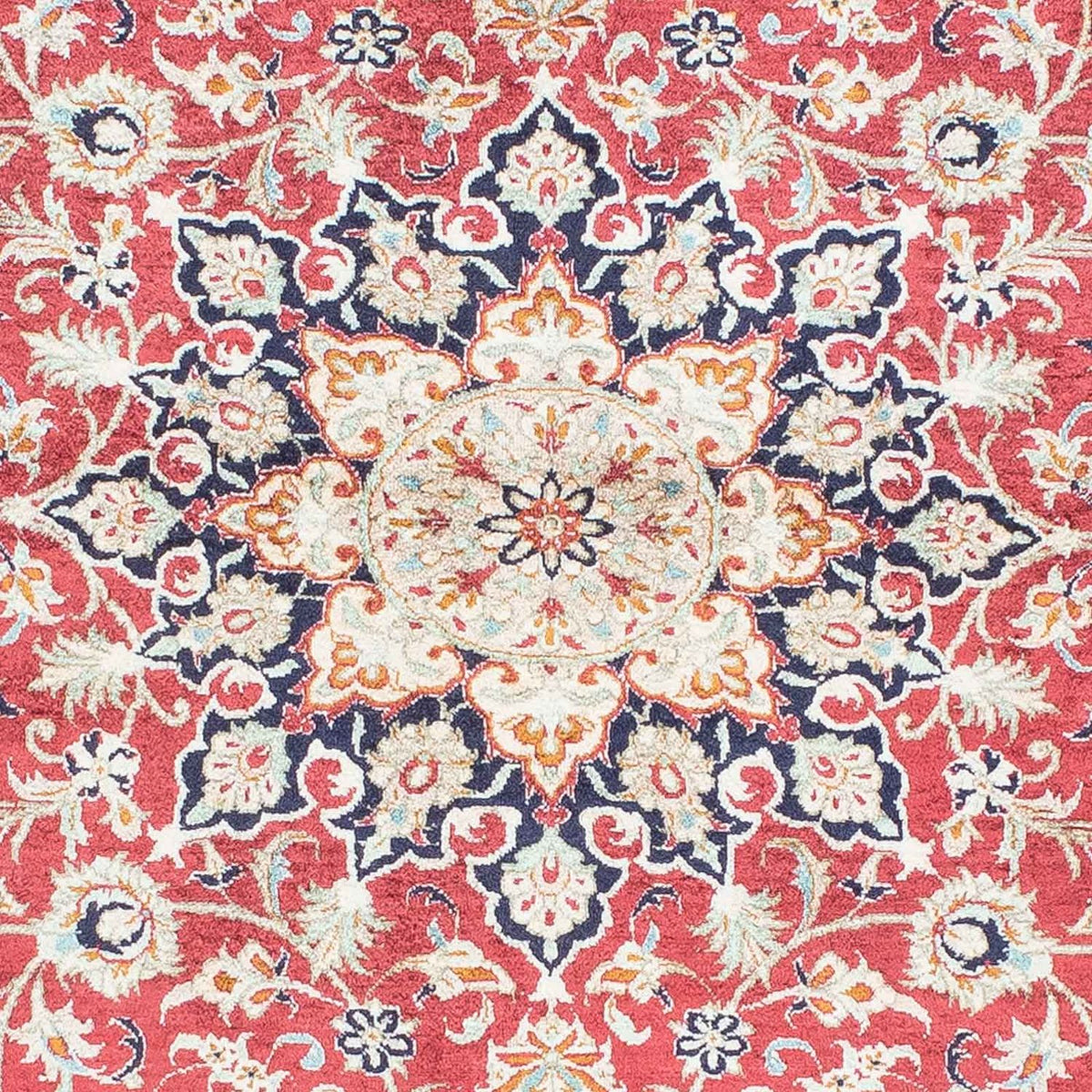 Alfombra persa - Ghom - 151 x 100 cm - rojo