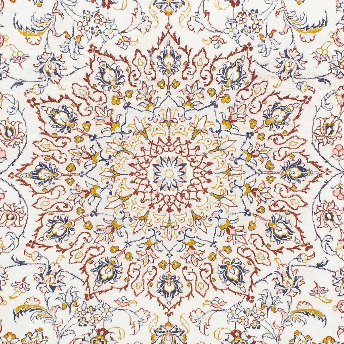 Alfombra persa - Ghom - 147 x 100 cm - beige