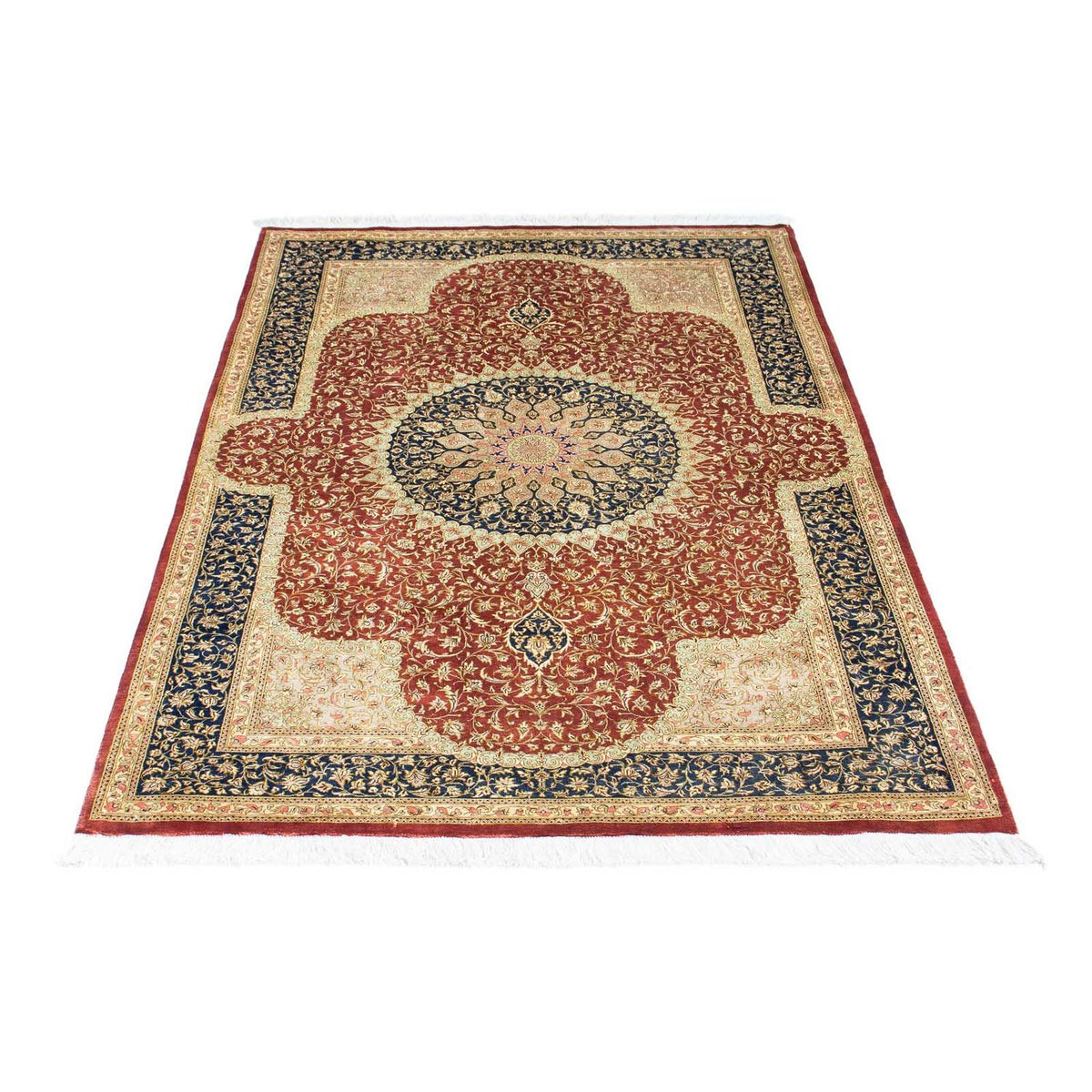 Alfombra persa - Ghom - 154 x 100 cm - óxido