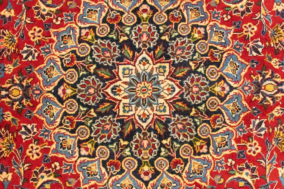 Alfombra persa - Keshan - 218 x 140 cm - rojo