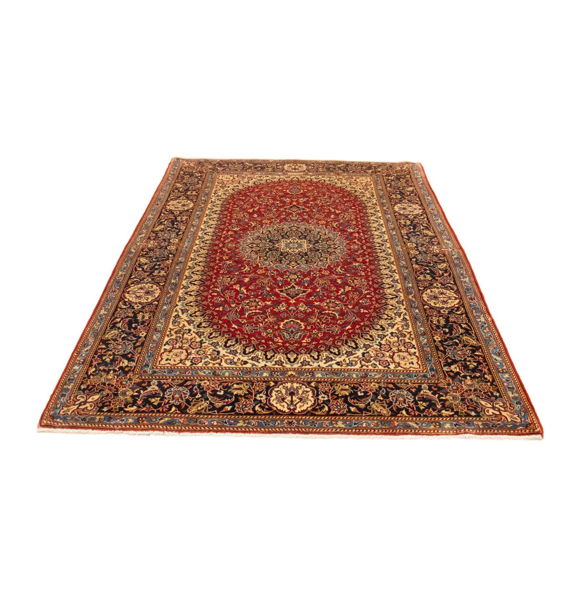 Alfombra persa - Keshan - 218 x 140 cm - rojo