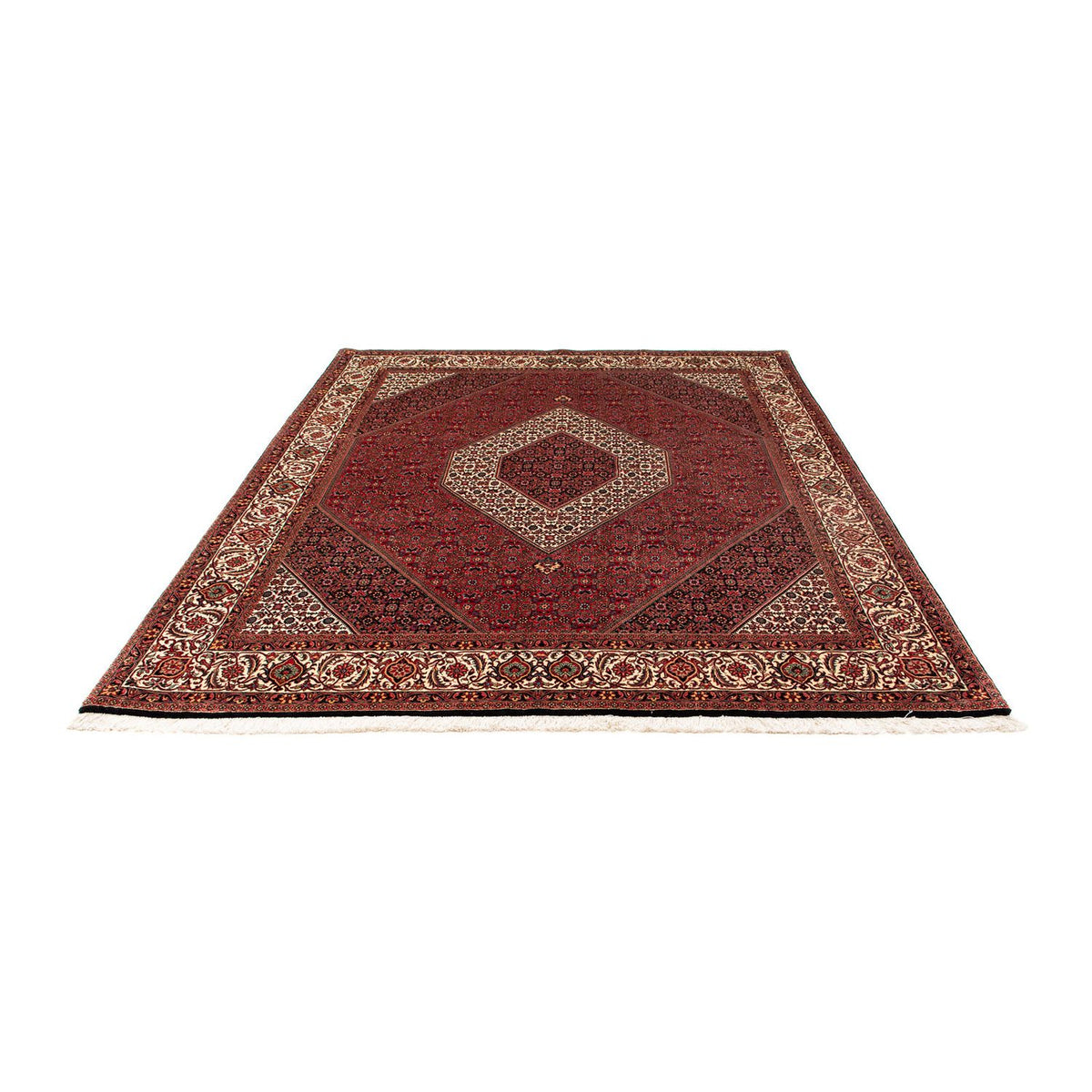 Alfombra persa - Bidjar - 250 x 200 cm - rojo oscuro