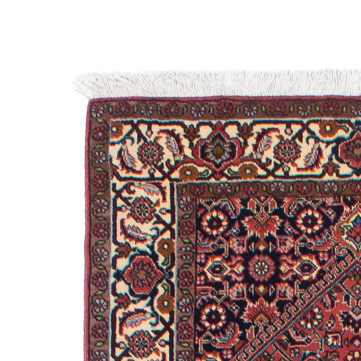 Alfombra de pasillo Alfombra persa - Bidjar - 258 x 83 cm - rojo claro