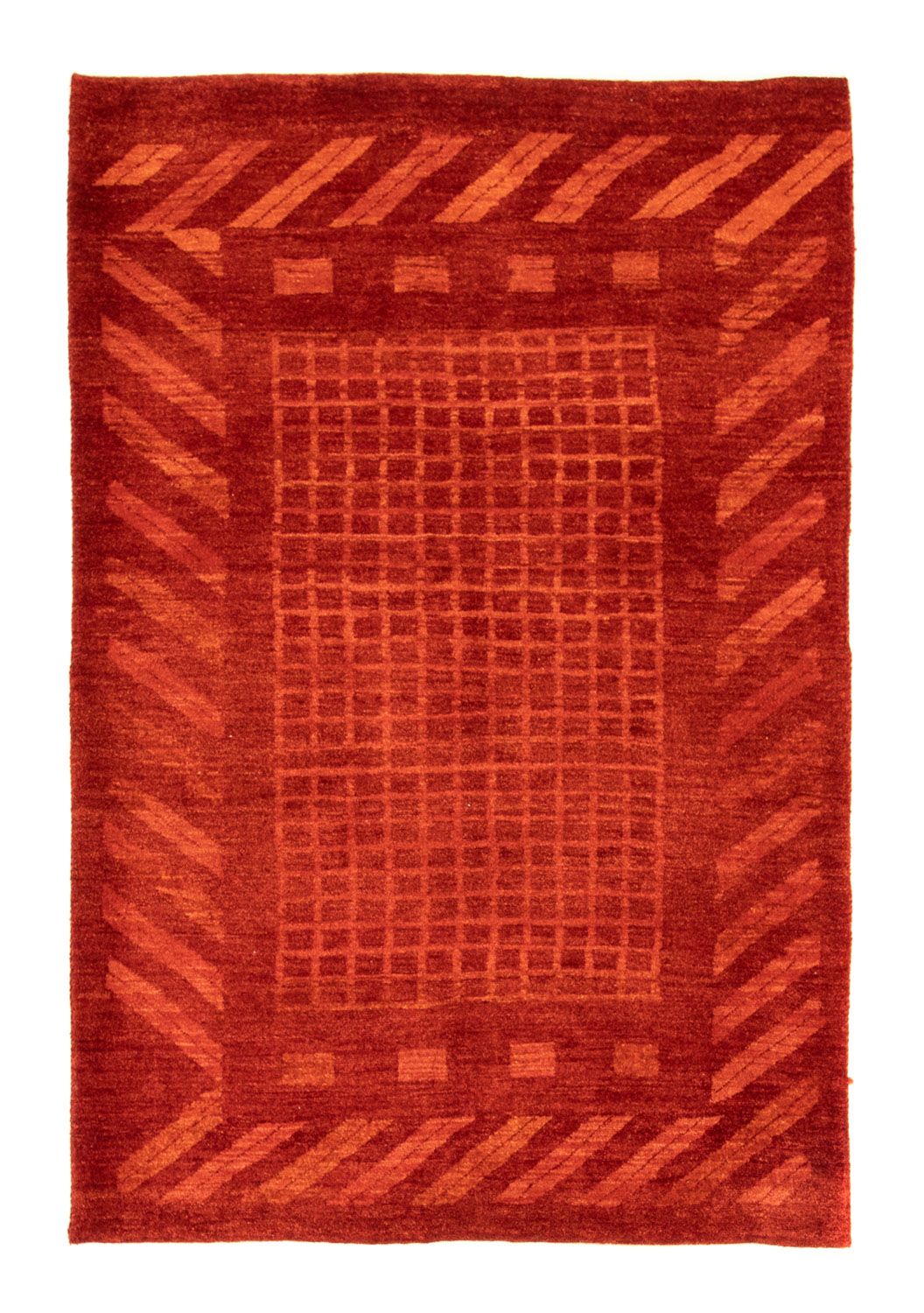 Alfombra Gabbeh - Loribaft Persa - 172 x 119 cm - rojo