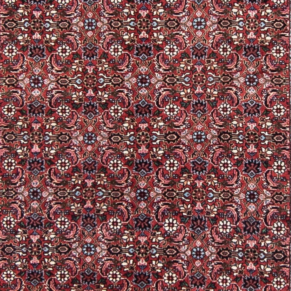 Alfombra de pasillo Alfombra persa - Bidjar - 385 x 84 cm - rojo oscuro