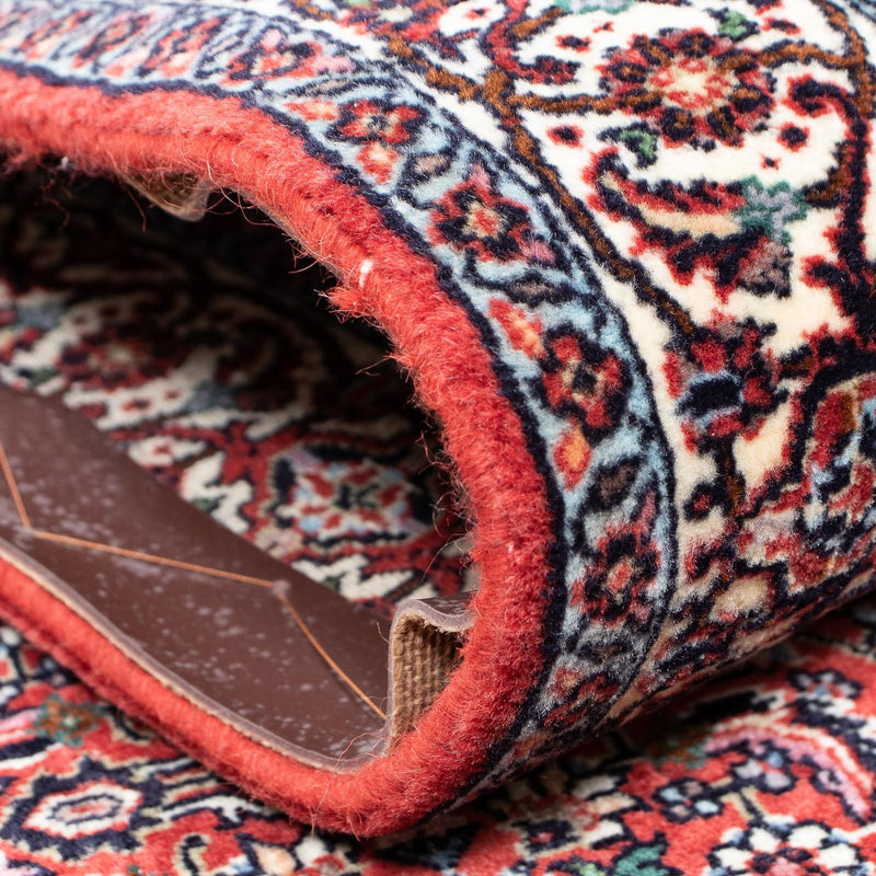 Alfombra de pasillo Alfombra persa - Bidjar - 385 x 84 cm - rojo oscuro