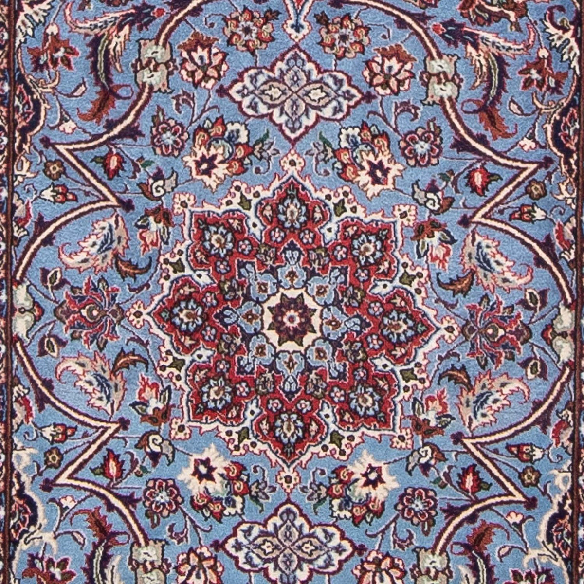 Alfombra de pasillo Alfombra Persa - Isfahan - Prima - 438 x 80 cm - púrpura