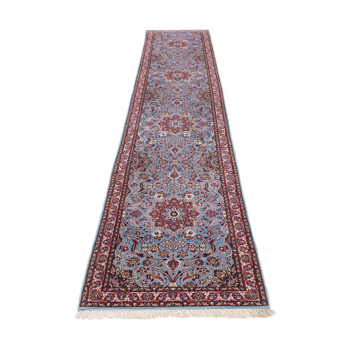 Alfombra de pasillo Alfombra Persa - Isfahan - Prima - 438 x 80 cm - púrpura