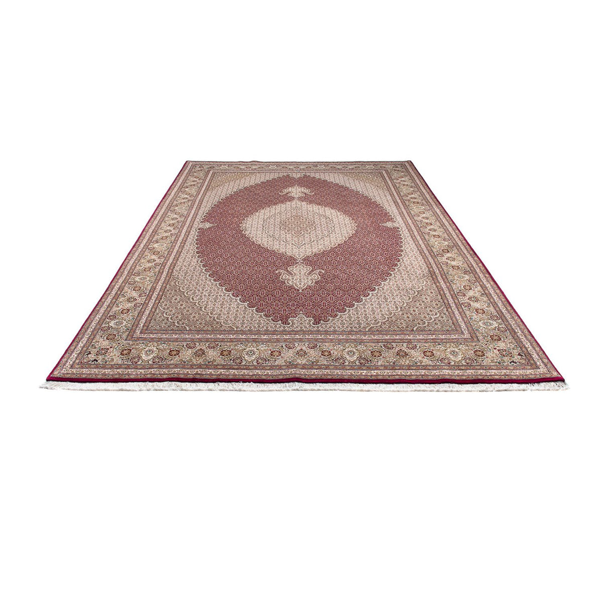 Alfombra persa - Tabriz - 308 x 200 cm - rojo oscuro