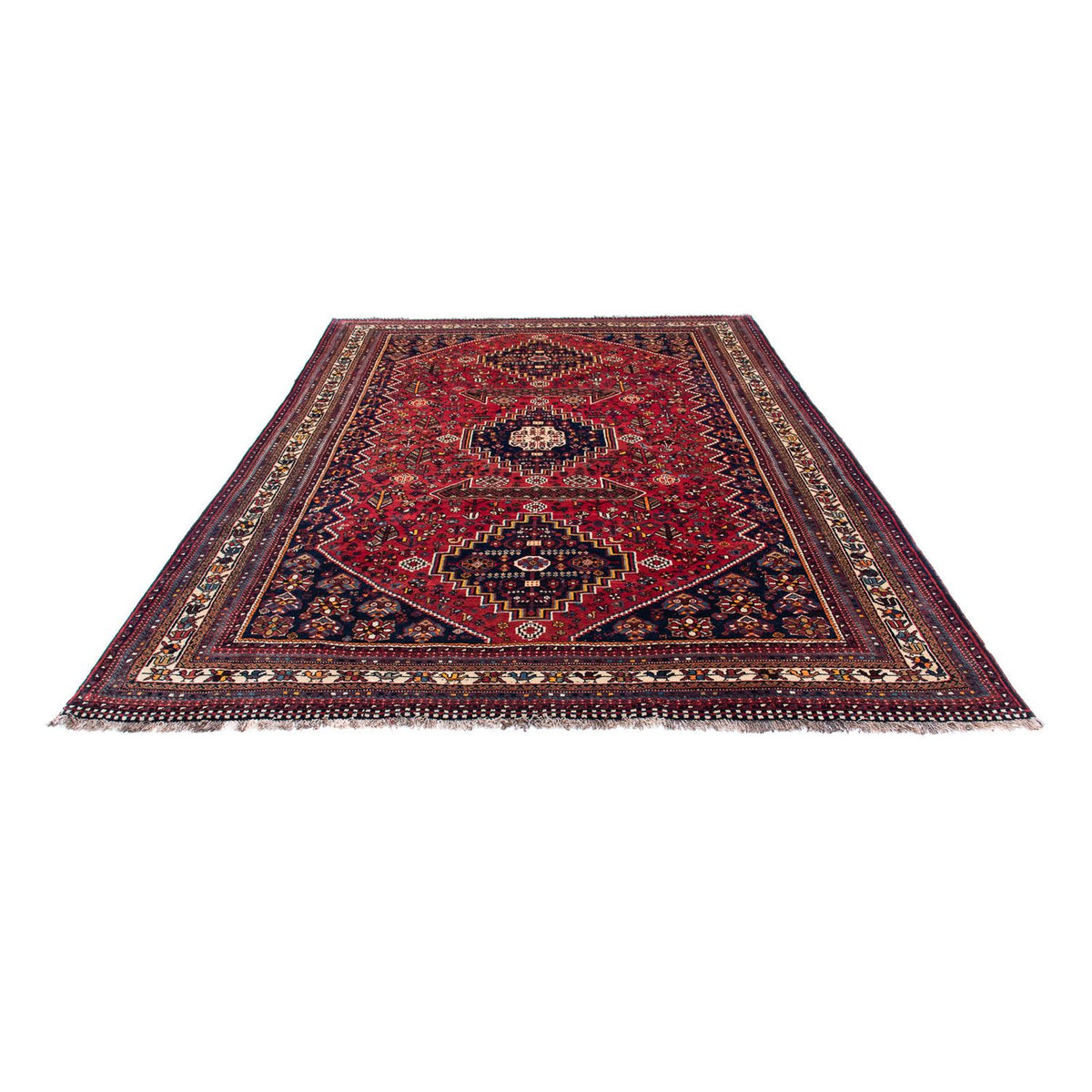 Alfombra persa - Nómada - 320 x 226 cm - rojo oscuro