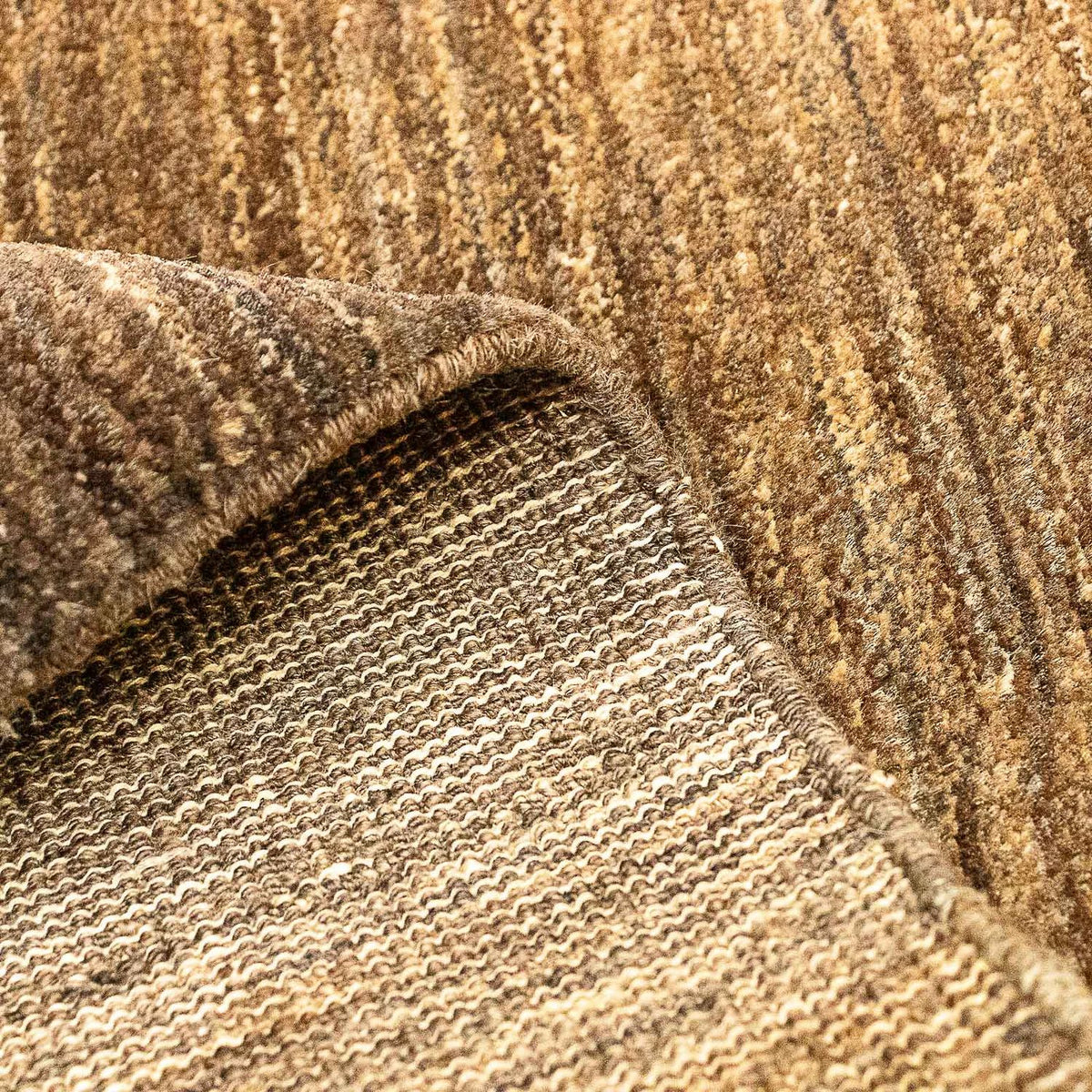 Alfombra Gabbeh - Indus - 92 x 66 cm - marrón oscuro