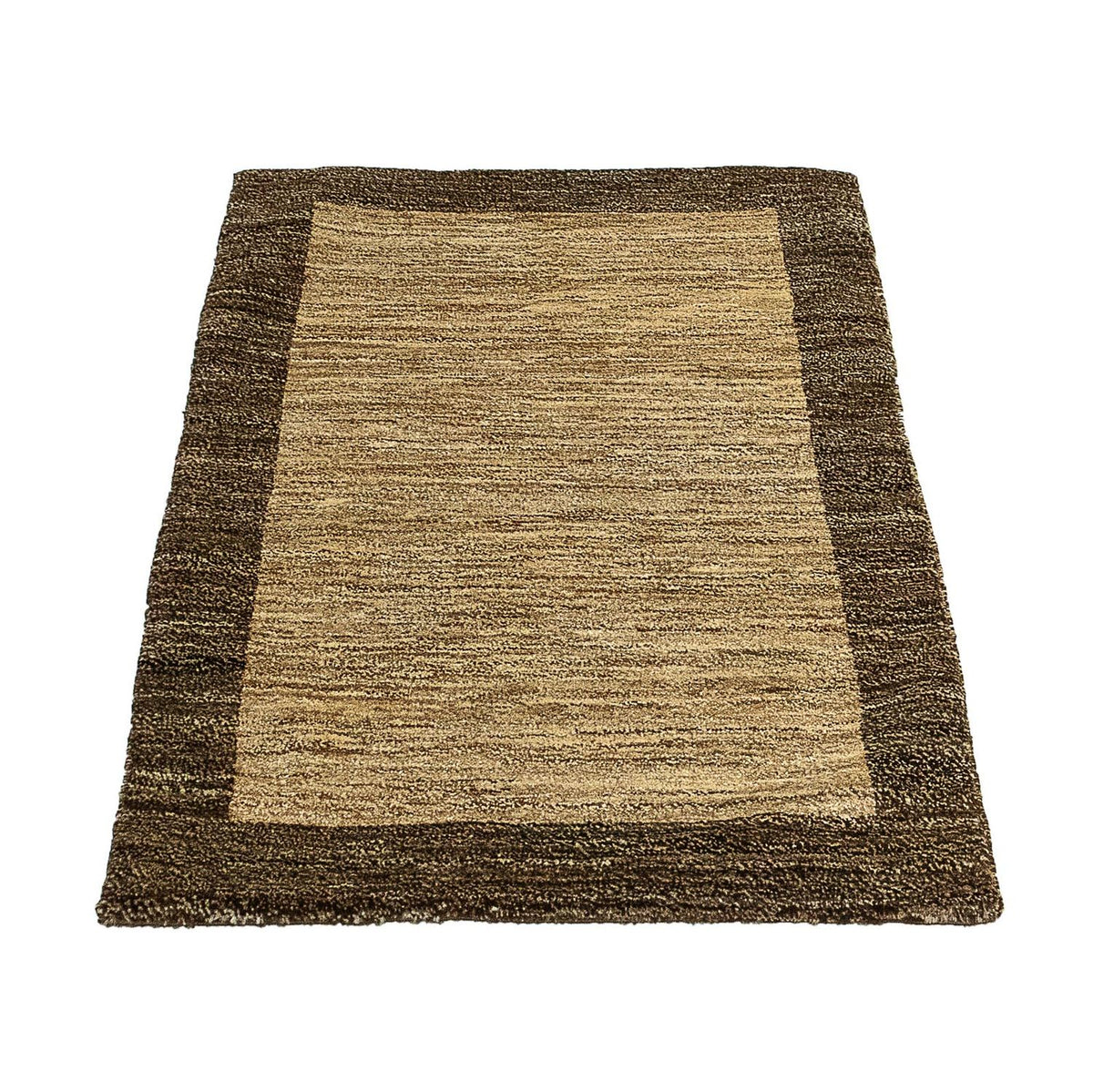 Alfombra Gabbeh - Indus - 99 x 64 cm - marrón claro
