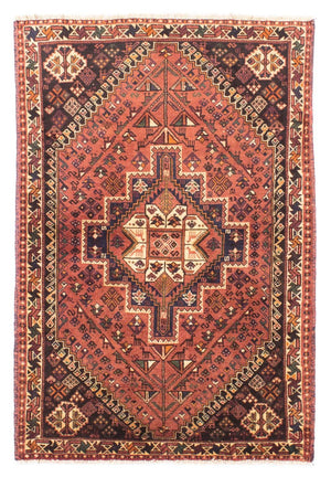 Alfombra persa - Nómada - 161 x 108 cm - rojo claro
