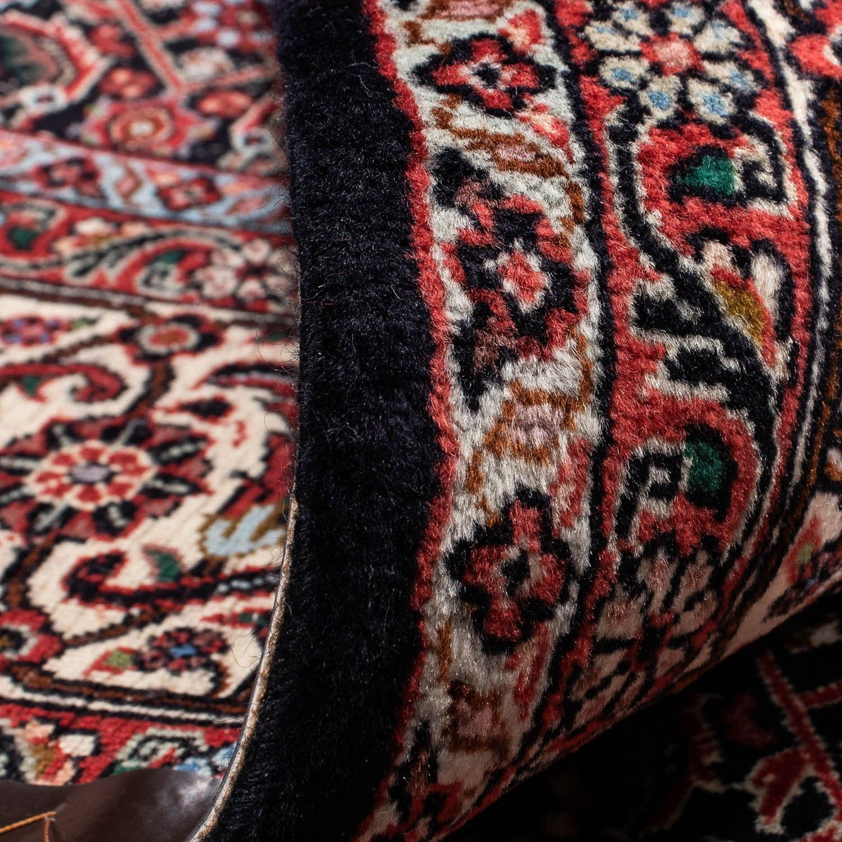 Alfombra persa - Bidjar - 247 x 168 cm - azul oscuro