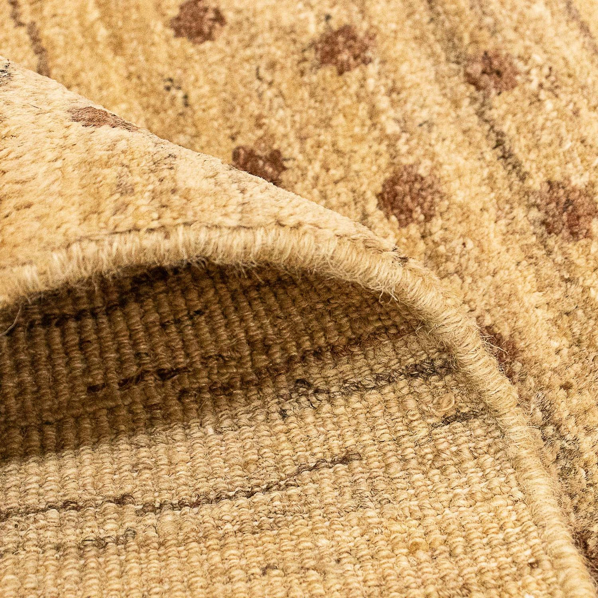 Alfombra Gabbeh - Indus - 101 x 62 cm - marrón claro