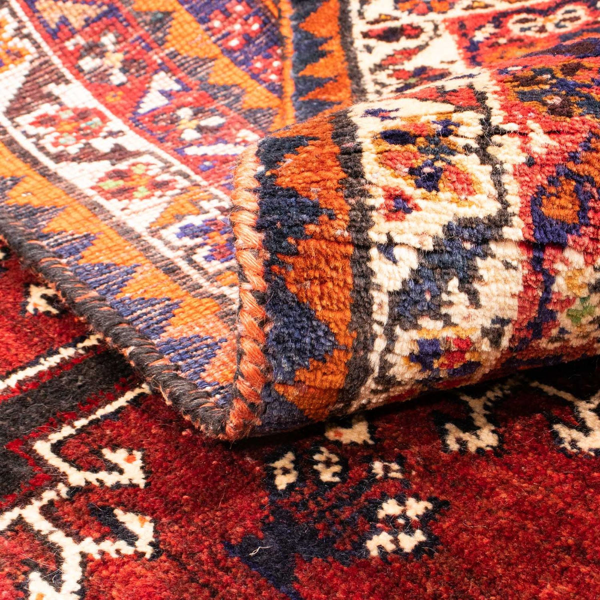 Alfombra persa - Nómada - 167 x 116 cm - rojo oscuro