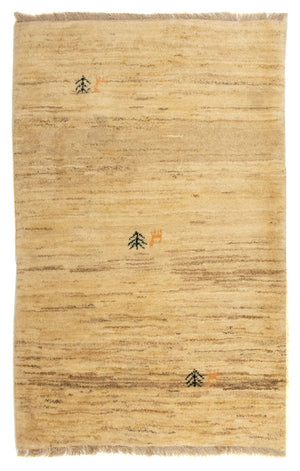 Alfombra Gabbeh - Persa - 128 x 80 cm - marrón claro