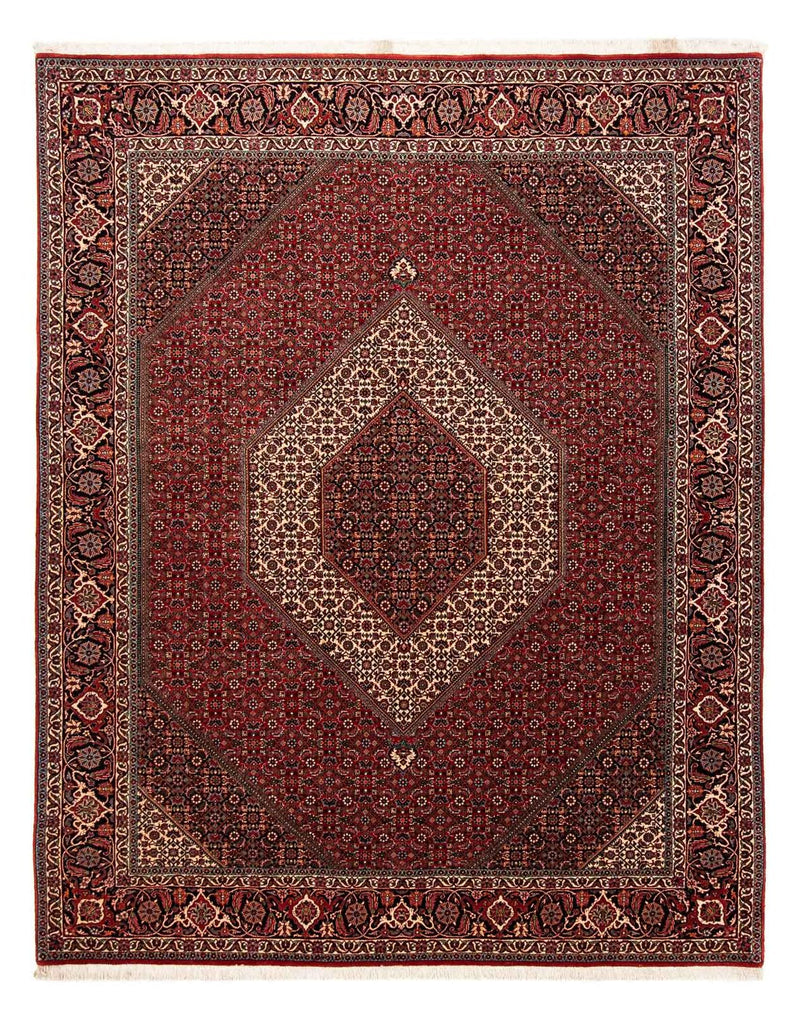 Alfombra persa - Bidjar - 253 x 202 cm - rojo oscuro