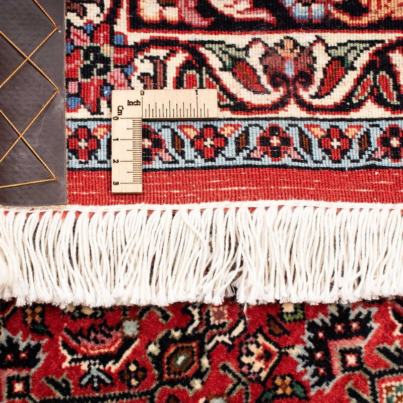 Alfombra persa - Bidjar - 253 x 202 cm - rojo oscuro