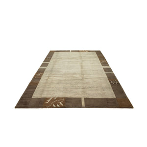 Alfombra de Nepal - 295 x 202 cm - gris claro