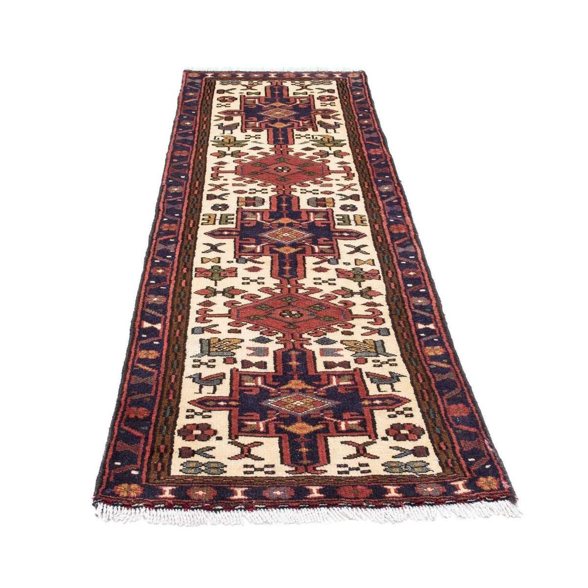 Alfombra de pasillo Alfombra persa - Nómada - 192 x 68 cm - beige