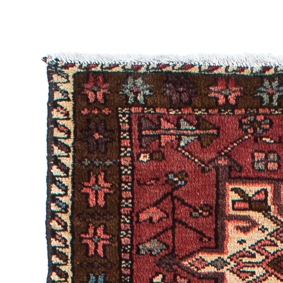 Alfombra de pasillo Alfombra persa - Nómada - 304 x 85 cm - rojo oscuro