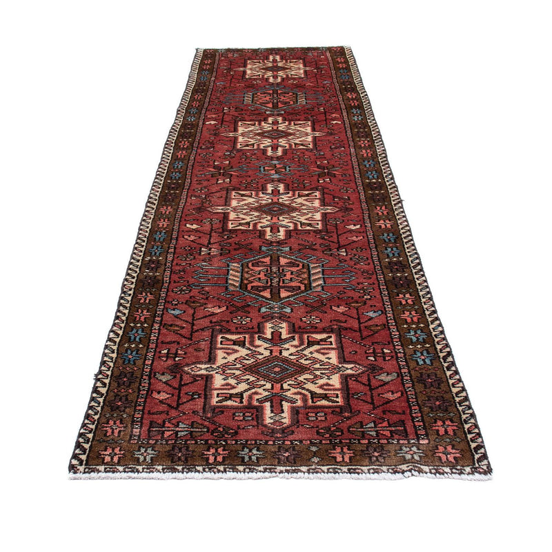 Alfombra de pasillo Alfombra persa - Nómada - 304 x 85 cm - rojo oscuro