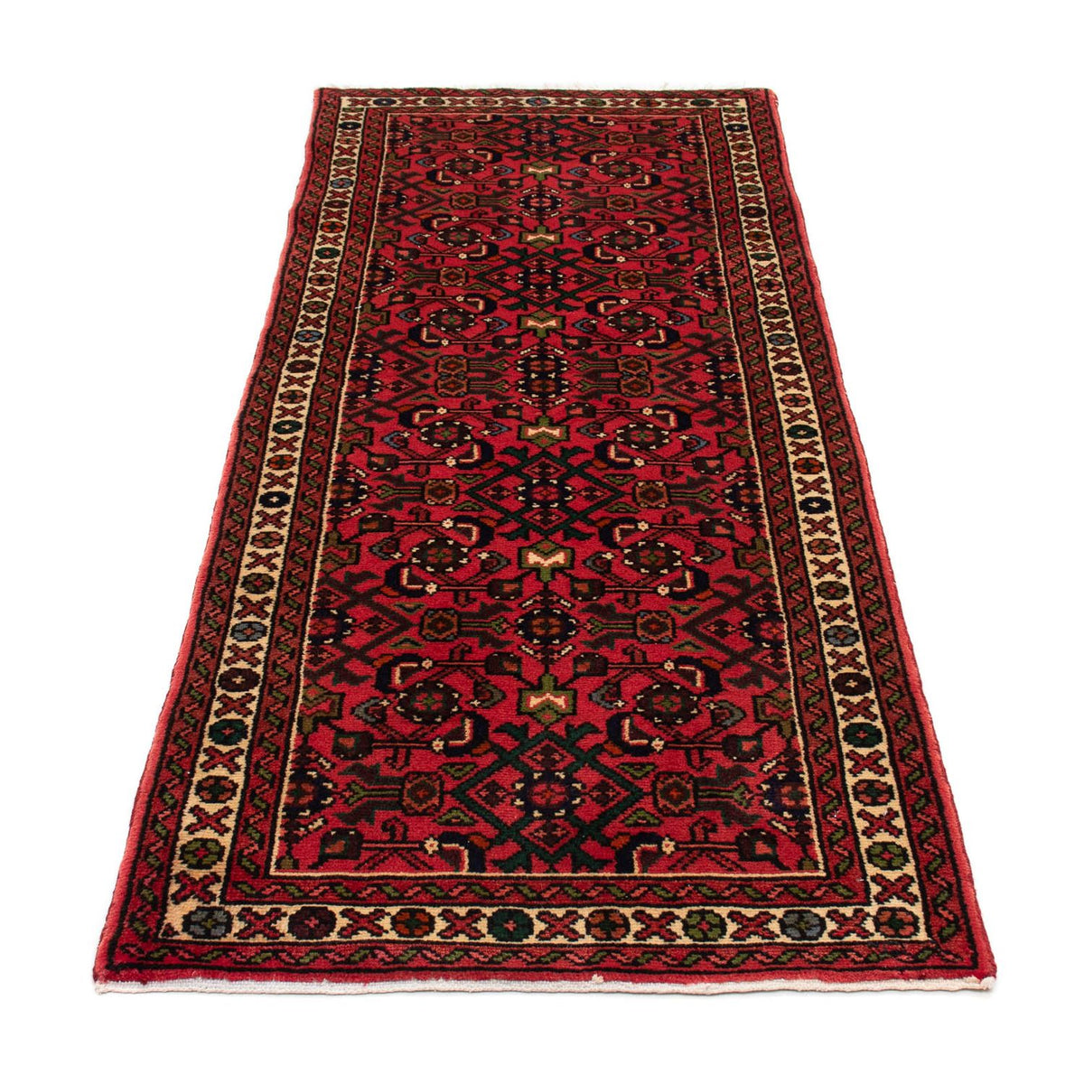 Alfombra de pasillo Alfombra persa - Nómada - 192 x 75 cm - rojo oscuro