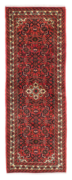 Alfombra de pasillo Alfombra persa - Nómada - 195 x 70 cm - rojo oscuro