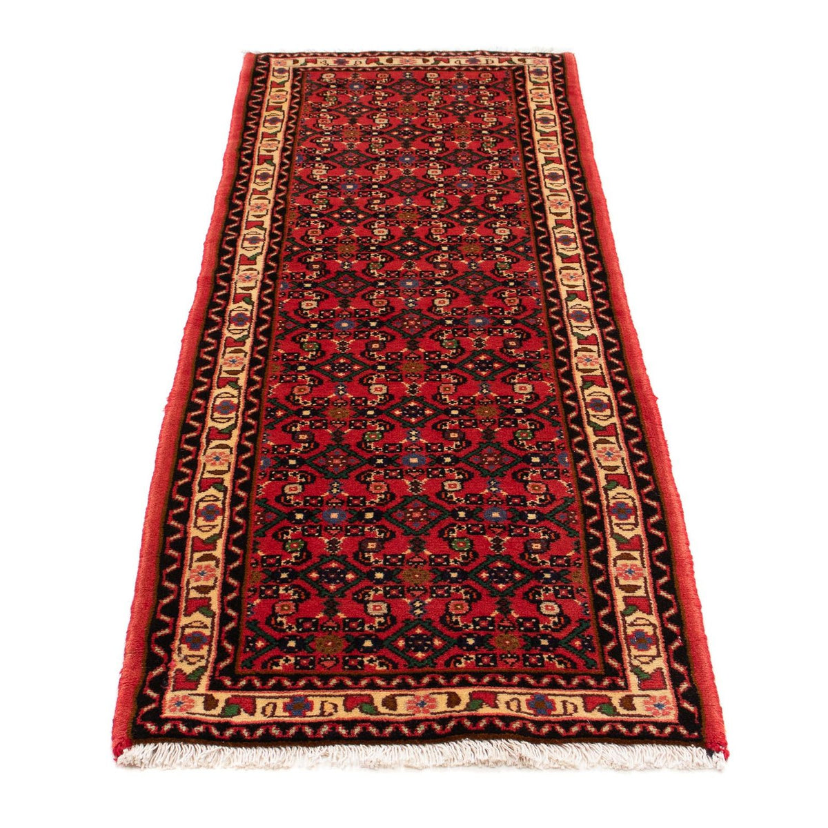 Alfombra de pasillo Alfombra persa - Nómada - 200 x 66 cm - rojo oscuro
