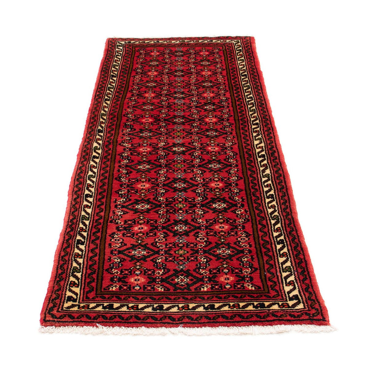 Alfombra de pasillo Alfombra persa - Nómada - 192 x 70 cm - rojo oscuro