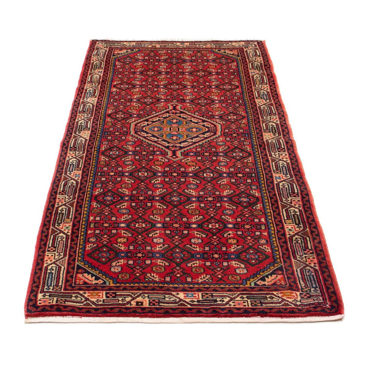 Alfombra de pasillo Alfombra persa - Nómada - 195 x 85 cm - rojo oscuro