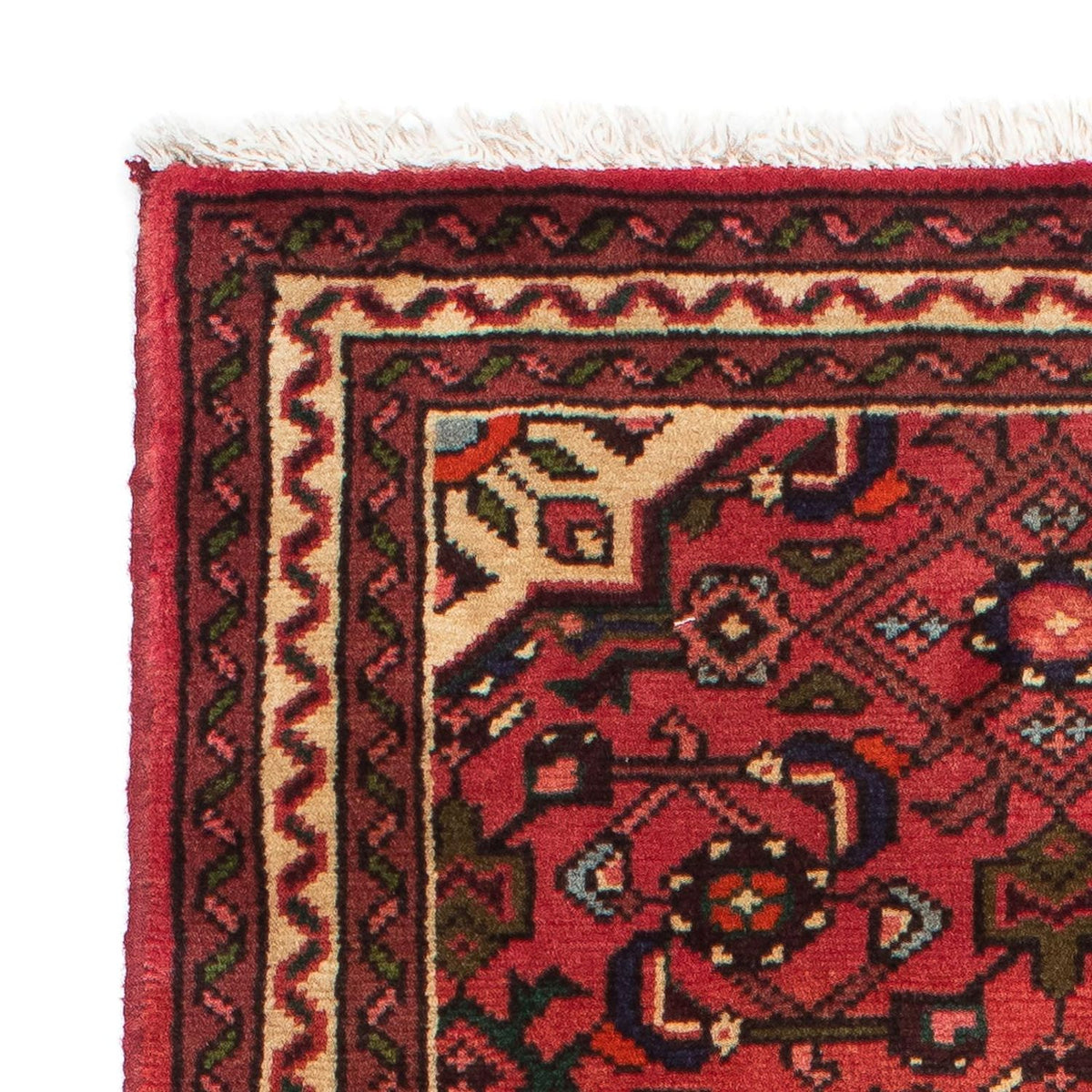 Alfombra de pasillo Alfombra persa - Nómada - 198 x 73 cm - rojo oscuro