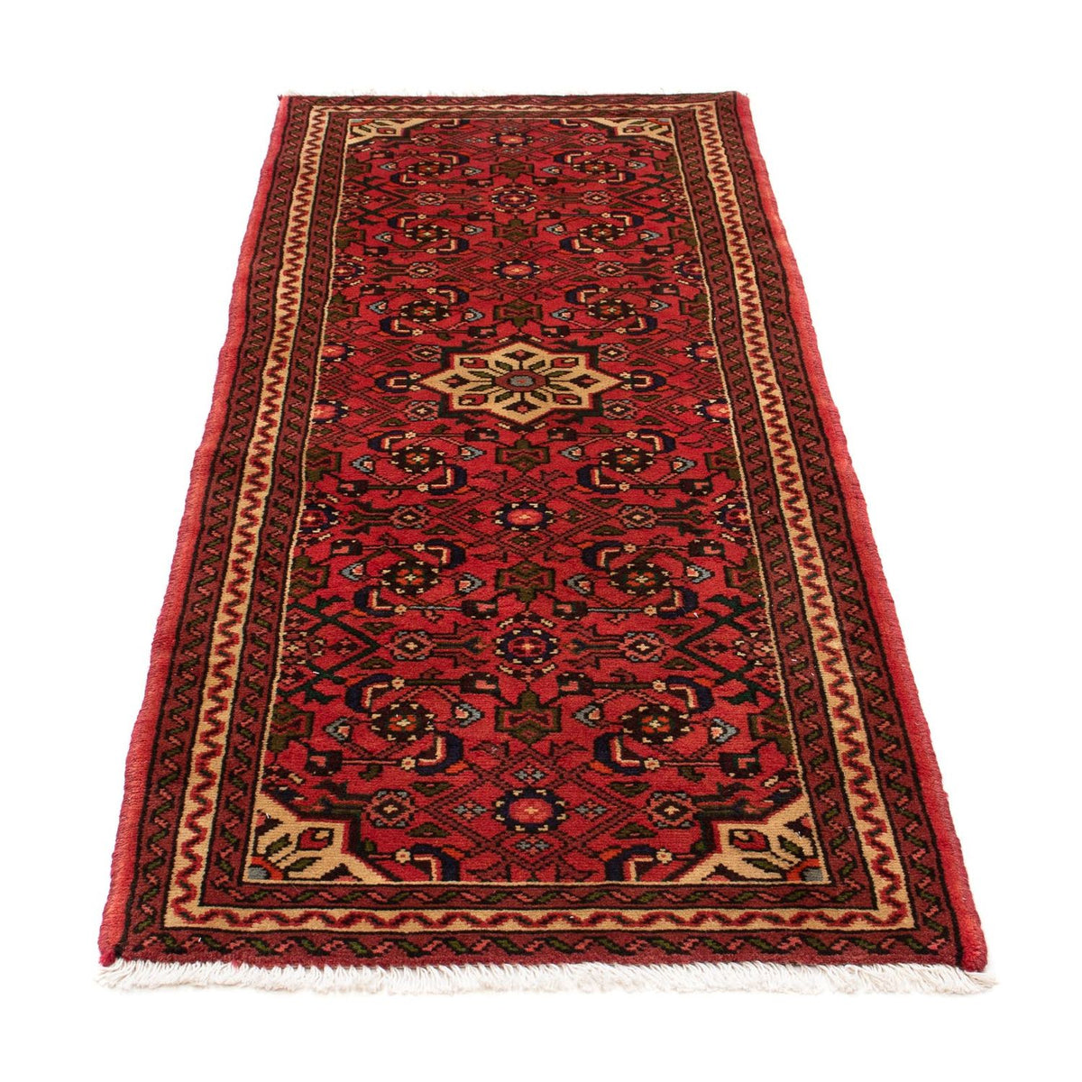 Alfombra de pasillo Alfombra persa - Nómada - 198 x 73 cm - rojo oscuro