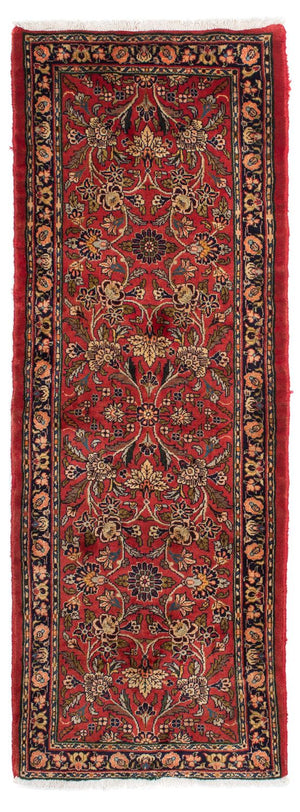 Alfombra de pasillo Alfombra persa - Nómada - 220 x 80 cm - rojo oscuro