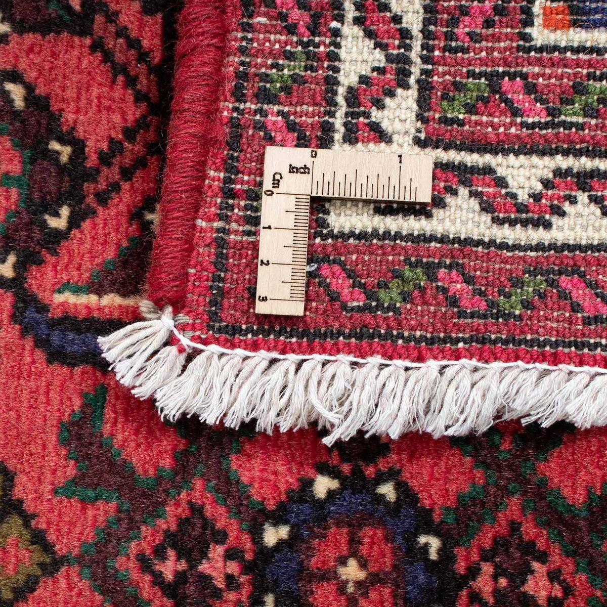 Alfombra de pasillo Alfombra persa - Nómada - 200 x 72 cm - rojo oscuro