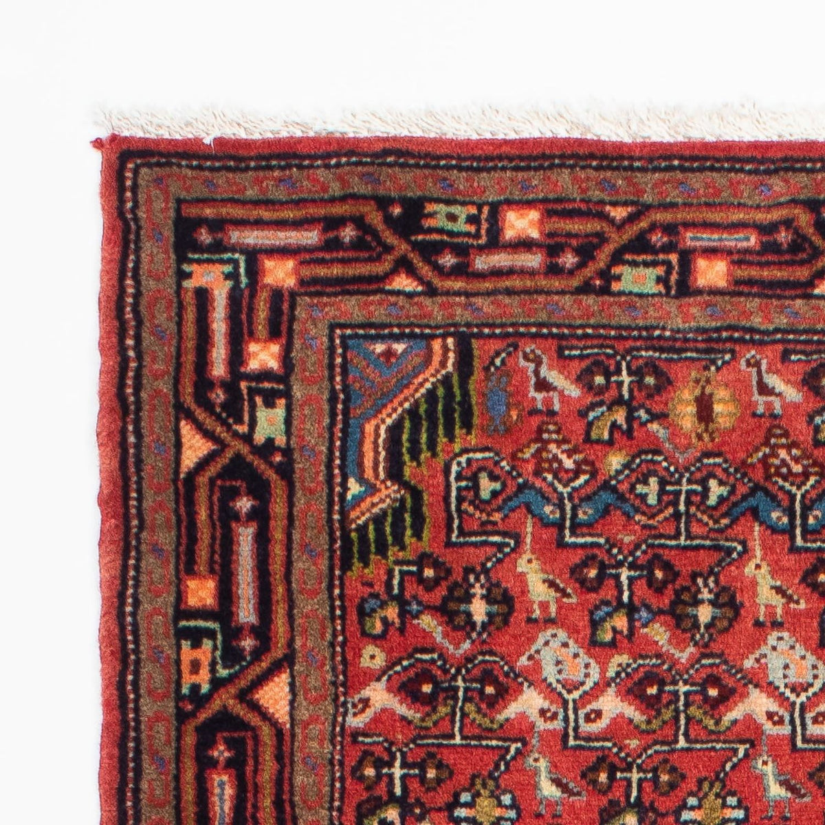Alfombra de pasillo Alfombra persa - Nómada - 195 x 80 cm - rojo claro
