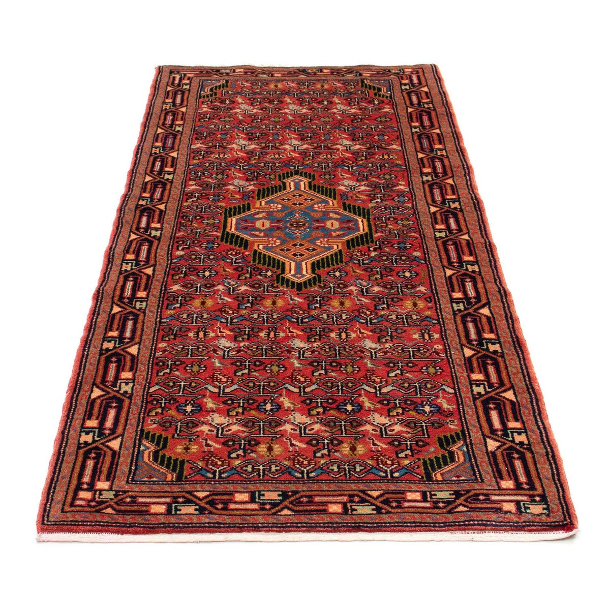 Alfombra de pasillo Alfombra persa - Nómada - 195 x 80 cm - rojo claro