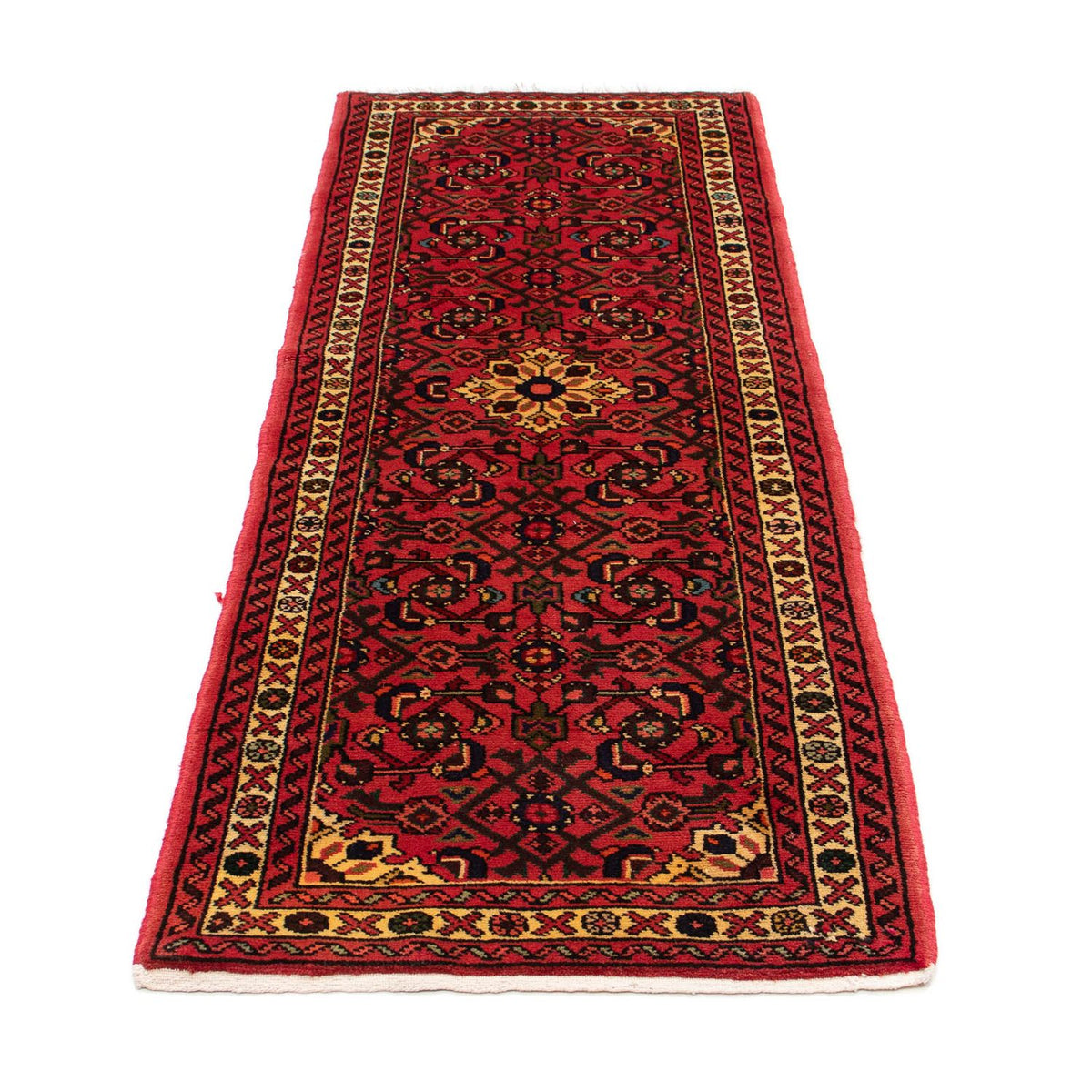 Alfombra de pasillo Alfombra persa - Nómada - 203 x 68 cm - rojo oscuro