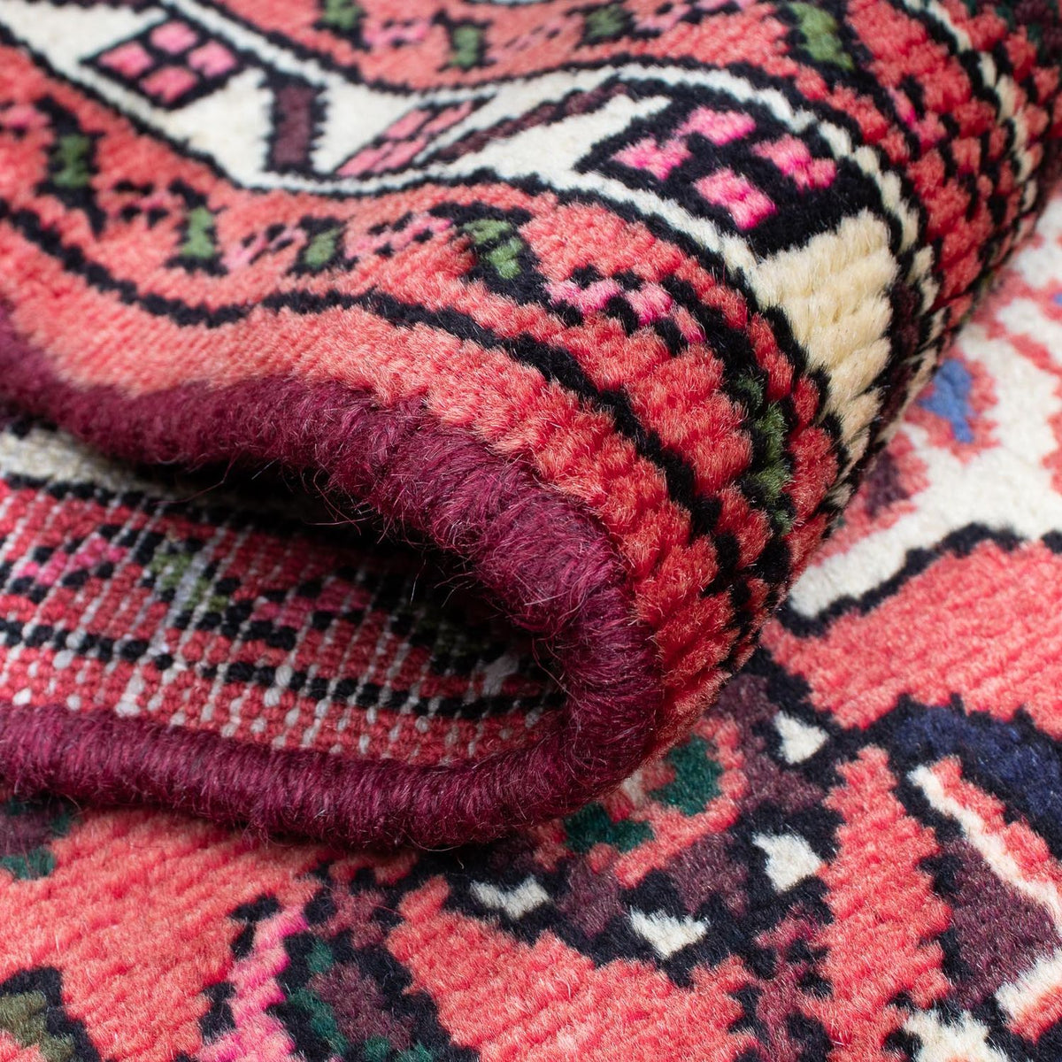 Alfombra de pasillo Alfombra persa - Nómada - 196 x 68 cm - rojo oscuro