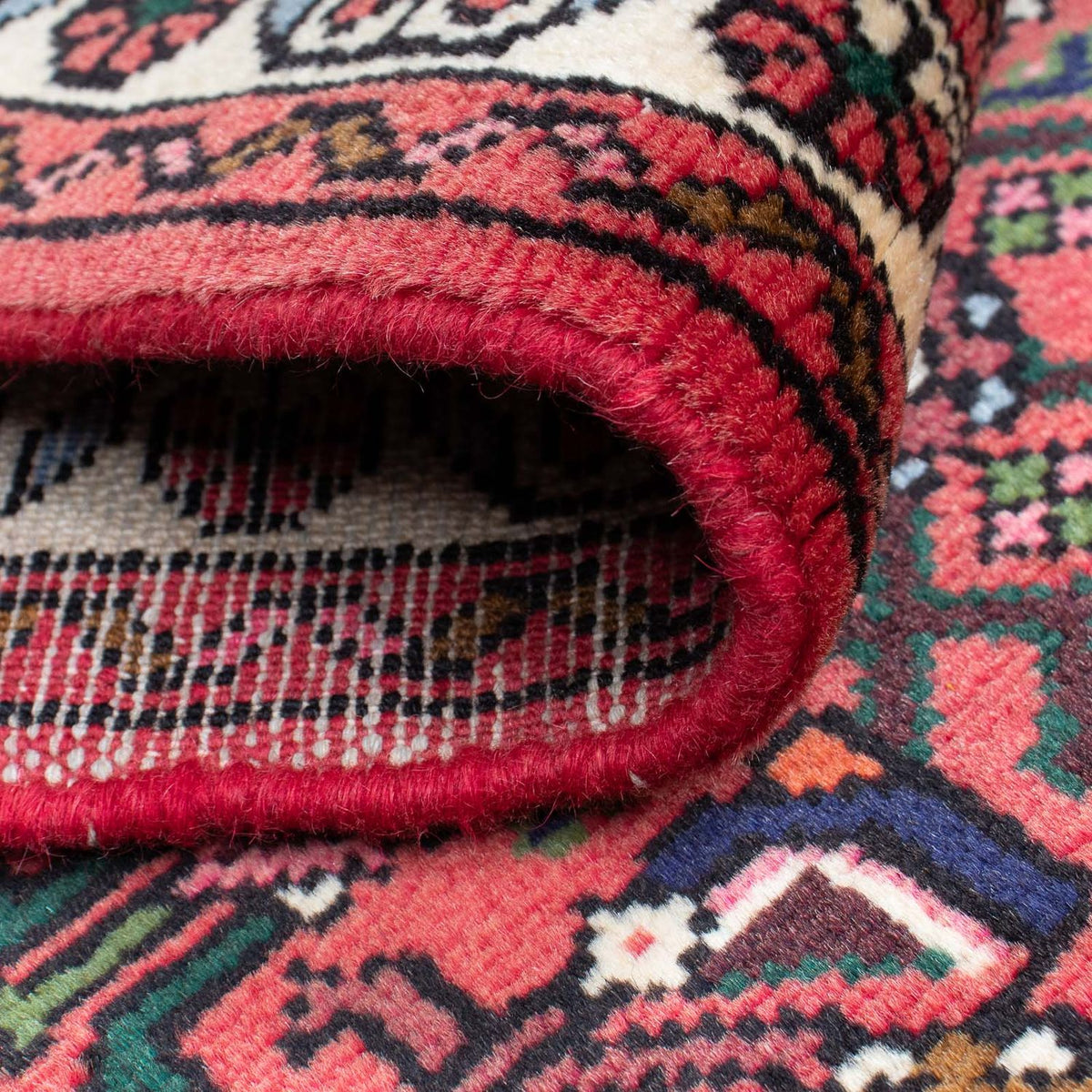 Alfombra de pasillo Alfombra persa - Nómada - 203 x 75 cm - rojo oscuro