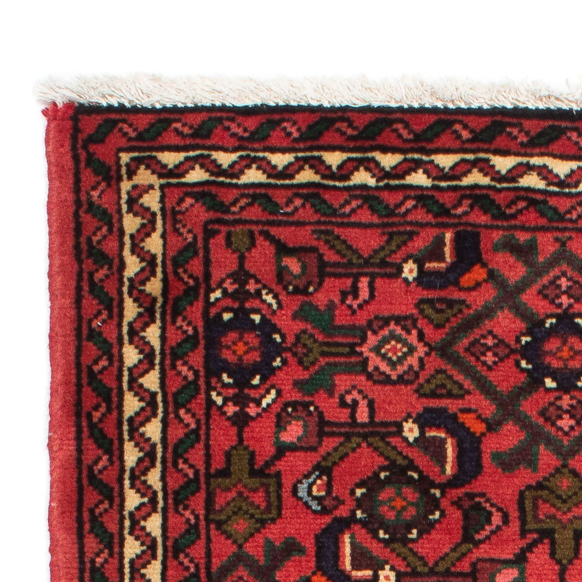 Alfombra de pasillo Alfombra persa - Nómada - 195 x 74 cm - rojo oscuro