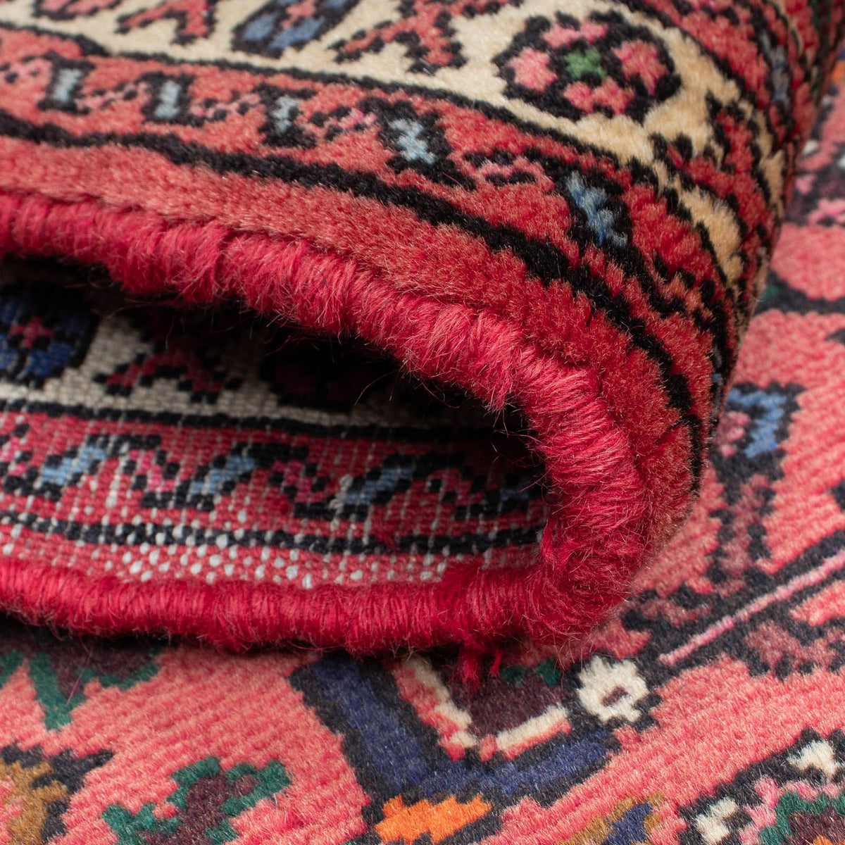 Alfombra de pasillo Alfombra persa - Nómada - 196 x 80 cm - rojo oscuro