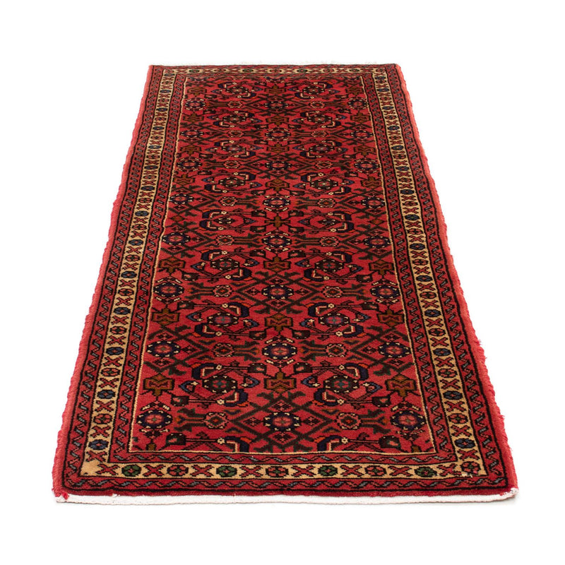 Alfombra de pasillo Alfombra persa - Nómada - 196 x 80 cm - rojo oscuro